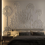 Барельеф DANDELIONS варинант исполнения - 1 | Loft Concept в Омске