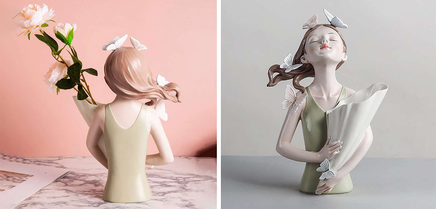 Статуэтка Butterfly Girl Vase Статуэтка Butterfly Girl Vase - Loft-Concept в Омске