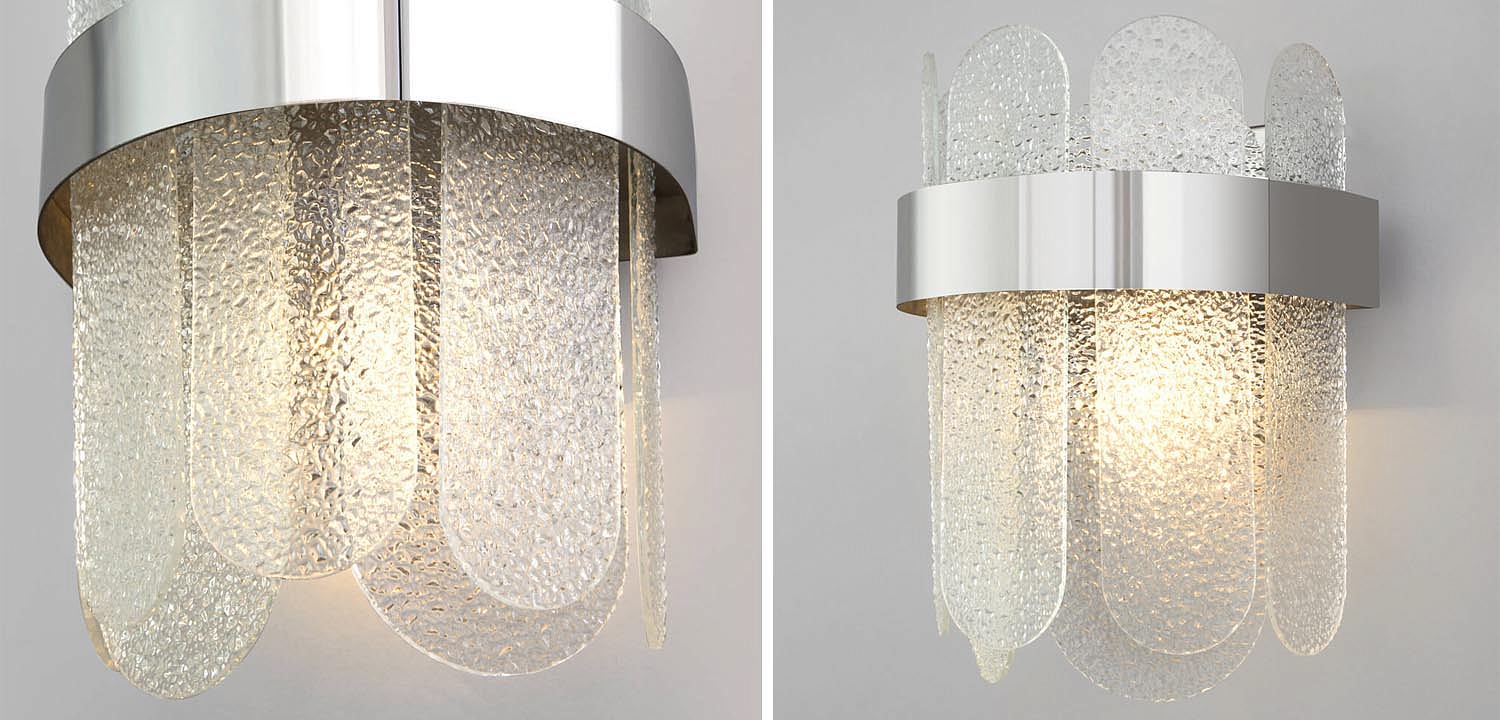 Бра Decorative Oval Plates chrome - Loft-Concept в Омске