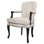 Кресло c растительным орнаментом Aubrey Classical Armchair beige jacquard варинант исполнения - 3 | Loft Concept в Омске
