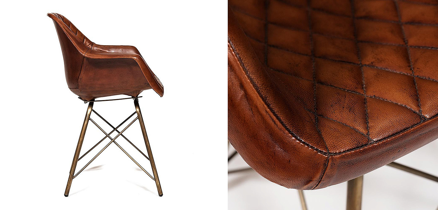 Кресло Leather Industrial armchair Кресло Leather Industrial armchair - Loft-Concept в Омске