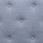 Изголовье кровати серое с мягкой обивкой из рогожки Emma Headboard варинант исполнения - 3 | Loft Concept в Омске