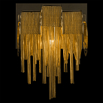 Бра с перфорированными металлическими дугами и цепочками 22 см Atlantis Chain варинант исполнения - 4 | Loft Concept в Омске