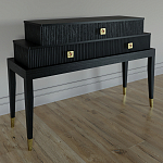 Премиальная Консоль с тремя ящиками Elsa Dreams Black варинант исполнения - 1 | Loft Concept в Омске