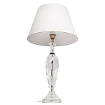Настольная лампа хрустальная с белым абажуром Diamond Facets варинант исполнения - 2 | Loft Concept в Омске