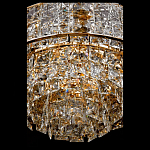 Люстра хрустальная в неоклассическом стиле на золотистом каркасе Majesty варинант исполнения - 4 | Loft Concept в Омске