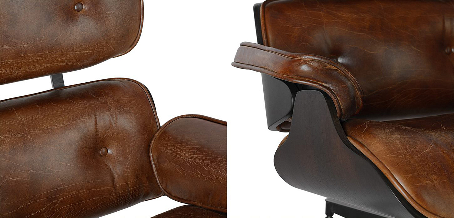 Кресло Eames Lounge Chair & Ottoman brown Кресло Eames Lounge Chair & Ottoman brown - Loft-Concept в Омске