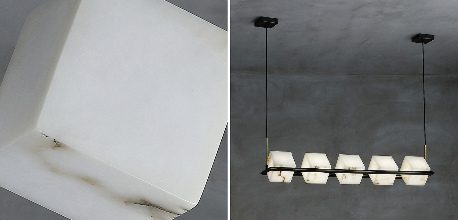 Люстра Marble Cubes Modern Light Chandelier 5 плафонов Люстра Marble Cubes Modern Light Chandelier 5 плафонов - Loft-Concept в Омске