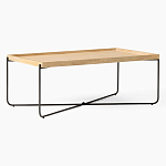 Журнальный стол с прямоугольной деревянной столешницей Urban Style Space варинант исполнения - 1 | Loft Concept в Омске