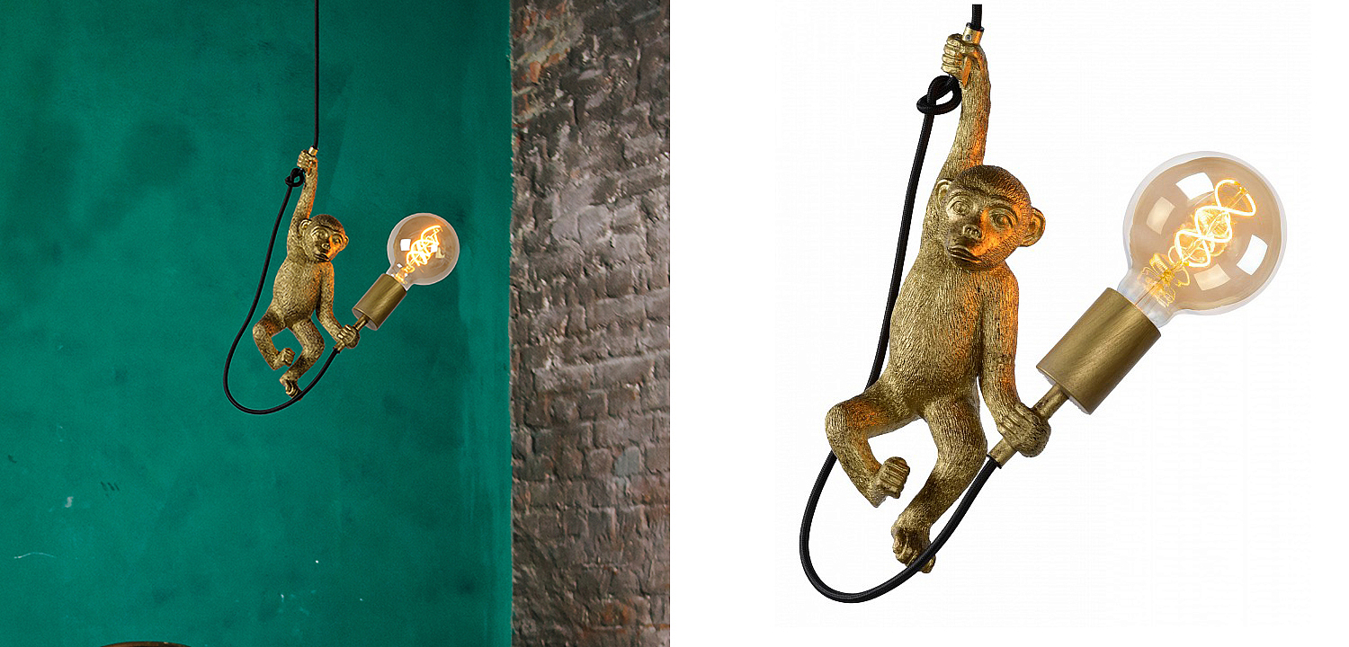 Подвесной светильник Monkey holding a light bulb - Loft-Concept в Омске