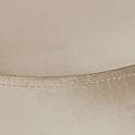 Банкетка круглая бежевый велюр на 4-х металлических ножках черного цвета SANJAY варинант исполнения - 4 | Loft Concept в Омске