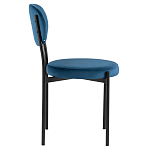Стул с круглым сиденьем на металлическом основании ALFIE CHAIR Blue варинант исполнения - 5 | Loft Concept в Омске