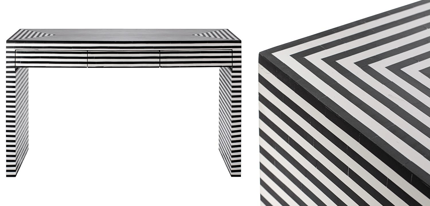 Стол Black&white Indian Bone Inlay table Стол Black&white Indian Bone Inlay table - Loft-Concept в Омске