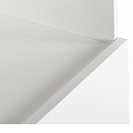 Стеллаж книжный белый с 3-мя открытыми полками и дверкой Strict Lines варинант исполнения - 3 | Loft Concept в Омске