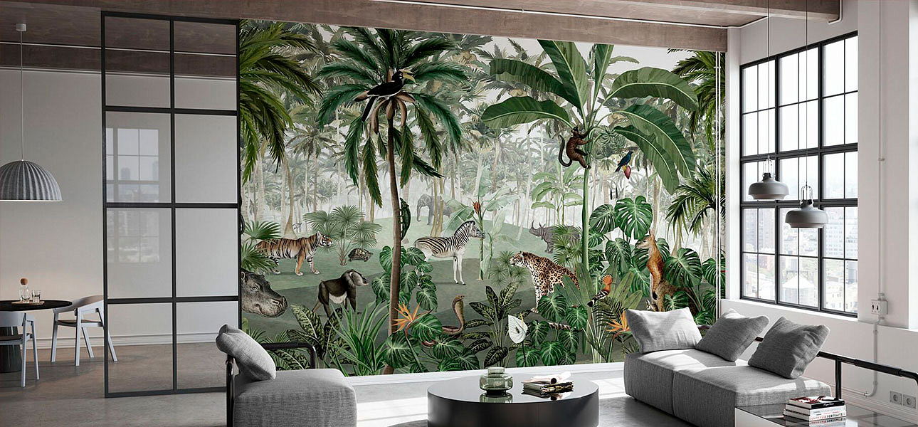 Обои ручная роспись Jungle Lookbook Обои ручная роспись Jungle Lookbook - Loft-Concept в Омске