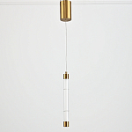 Подвесной светильник в форме цилиндра Trumpet Tube Brass варинант исполнения - 3 | Loft Concept в Омске