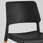 Пластиковый стул на ножках из массива бука Ferret Black 4 шт варинант исполнения - 7 | Loft Concept в Омске