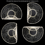 Бра из текстурированного прозрачного стекла с изогнутым краем Textured Glass  варинант исполнения - 6 | Loft Concept в Омске