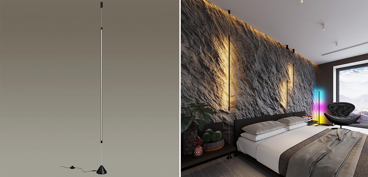 Торшер Trumpet Tube Black Thin Line Торшер Trumpet Tube Black Thin Line - Loft-Concept в Омске