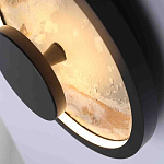 Бра круглое светодиодное с черной рамкой Stone Circle варинант исполнения - 2 | Loft Concept в Омске