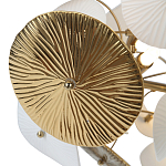 Люстра с белыми и золотистыми цветами Dahlia Flowers Lamp варинант исполнения - 6 | Loft Concept в Омске