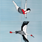 Плитка с узором Аист варинант исполнения - 3 | Loft Concept в Омске