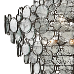 Люстра с каскадом из круглых прозрачных декоративных элементов Harmony of Light варинант исполнения - 1 | Loft Concept в Омске