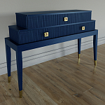 Премиальная Консоль с тремя ящиками Elsa Dreams Blue варинант исполнения - 1 | Loft Concept в Омске