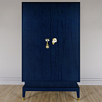 Платяной шкаф Elsa Dreams Blue с 2-мя фасадами варинант исполнения - 5 | Loft Concept в Омске