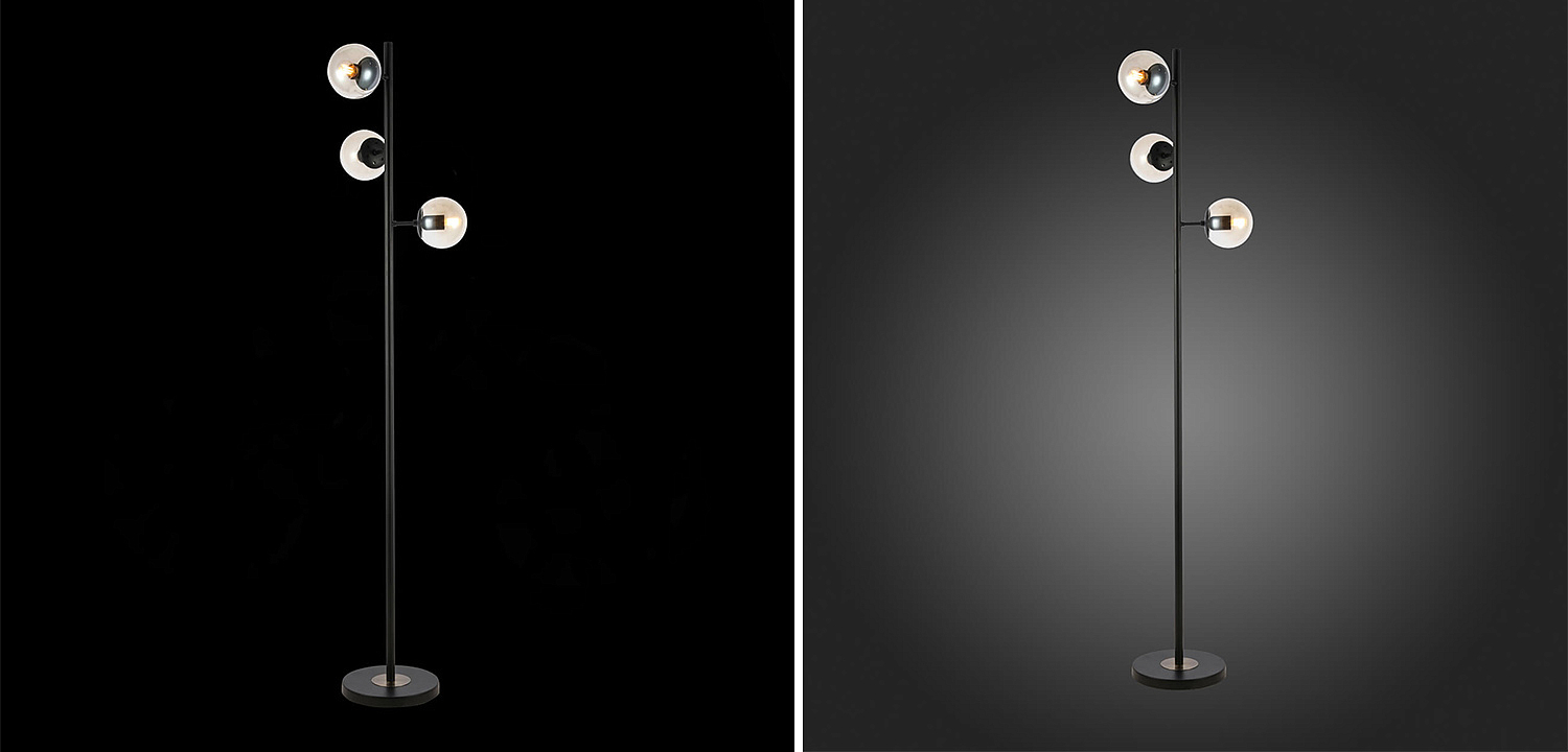Торшер Modo Floor Lamp Ambre Black - Loft-Concept в Омске