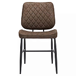 Стул с темно-коричневой обивкой из экокожи Benderson варинант исполнения - 1 | Loft Concept в Омске