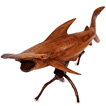 Статуэтка акула-молот деревянная Hammer варинант исполнения - 1 | Loft Concept в Омске