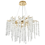 Люстра с декором в виде ветвей с хрустальными подвесками Fairytree Gold Crystal Chandelier 8 варинант исполнения - 2 | Loft Concept в Омске
