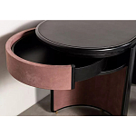 Дизайнерский письменный стол овальной формы с 2-мя выдвижными ящиками по бокам Parsec варинант исполнения - 4 | Loft Concept в Омске