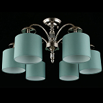 Люстра потолочная Nikoletta с бирюзовым плафоном варинант исполнения - 2 | Loft Concept в Омске