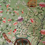 Обои ручная роспись Belvoir Pistachio варинант исполнения - 4 | Loft Concept в Омске