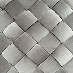 Пуф плетеный велюровый светло-бежевый  Soft Wicker Pouf варинант исполнения - 2 | Loft Concept в Омске