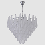 Люстра с подвесками из рифленного стекла в форме капель Textured Glass Chandelier варинант исполнения - 12 | Loft Concept в Омске