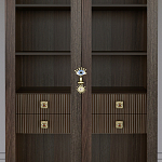 Дизайнерский шкаф витрина Elsa Dreams Walnut с 4-мя ящиками варинант исполнения - 2 | Loft Concept в Омске