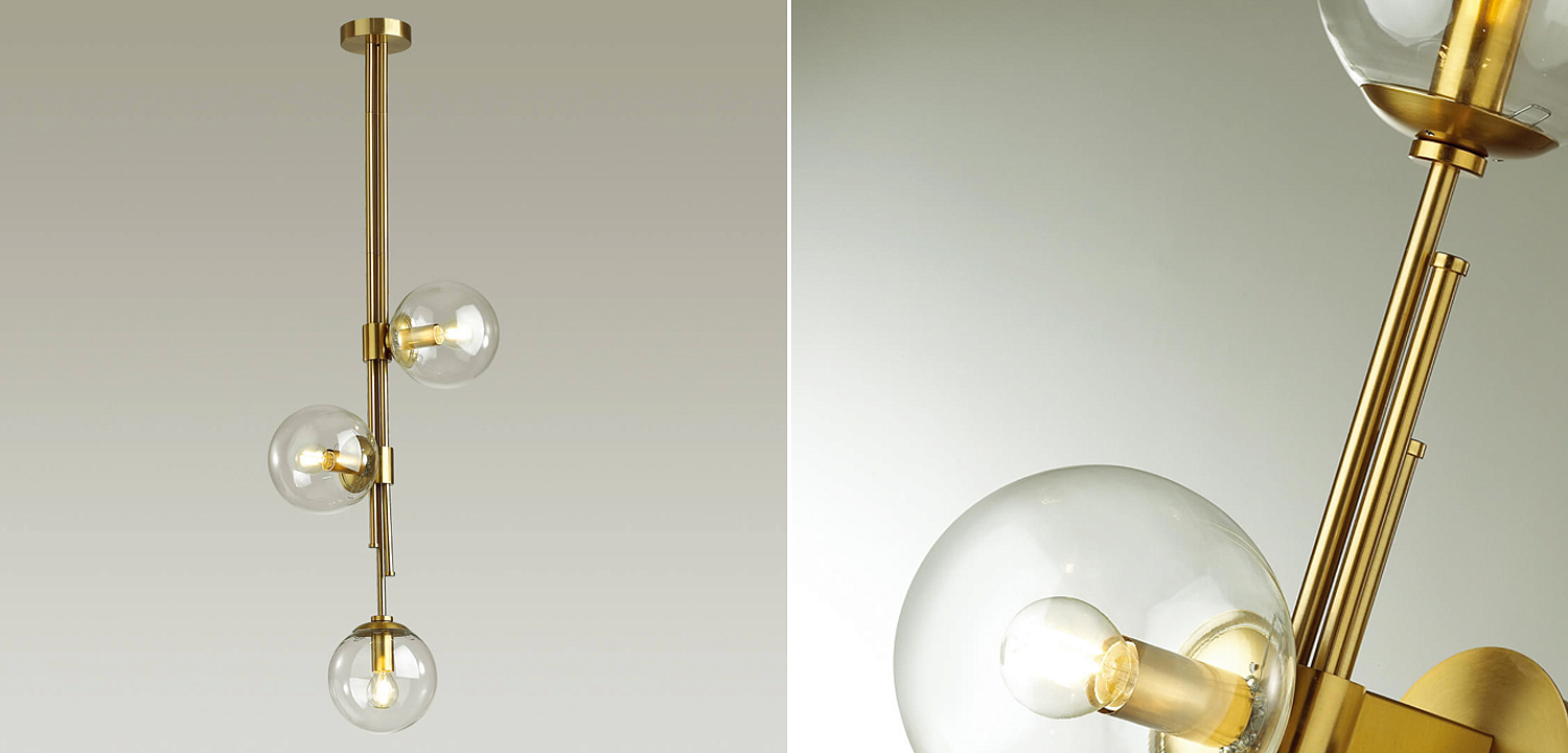 Светильник TRILOGY Ceiling Light Clear glass 100 Светильник TRILOGY Ceiling Light Clear glass 100 - Loft-Concept в Омске