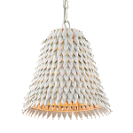 Подвесной светильник белый металлический в форме колокола White Natural Lines варинант исполнения - 2 | Loft Concept в Омске