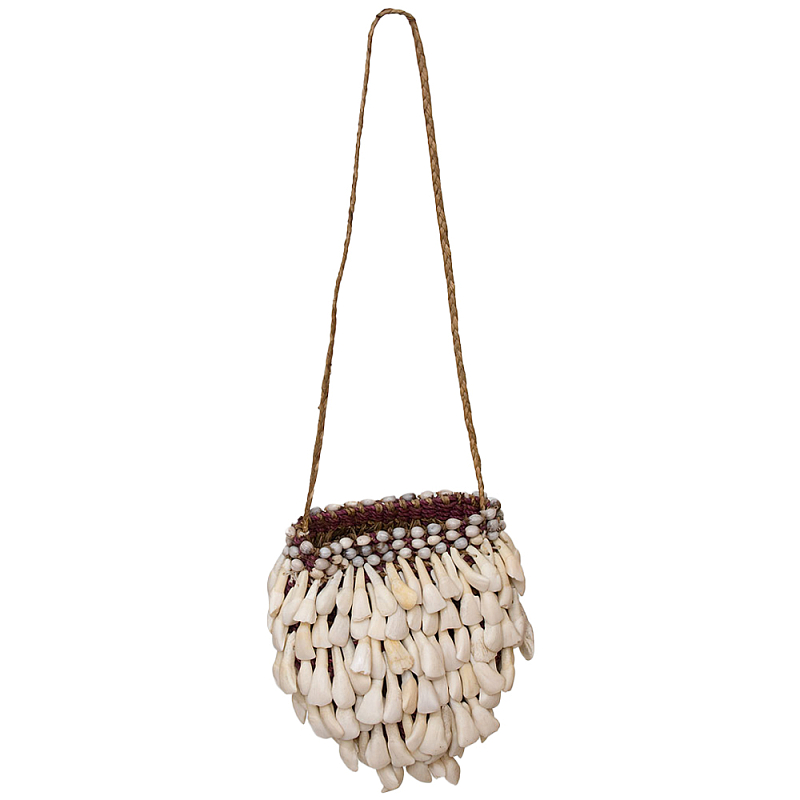 Декоративный этнический аксессуар сумка Aboriginal Bag Бежевый Коричневый Декоративный этнический аксессуар сумка Aboriginal Bag Бежевый Коричневый в Омске | Loft Concept