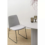 Стул мягкий светло-серый Chair Gray Runners варинант исполнения - 9 | Loft Concept в Омске