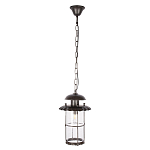 Уличный подвесной светильник с цилиндрическим плафоном на цепи Elysian Lanterns варинант исполнения - 1 | Loft Concept в Омске
