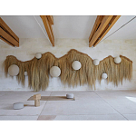 Большая дизайнерская Инсталляция из соломы RAFFIA Installation  варинант исполнения - 3 | Loft Concept в Омске