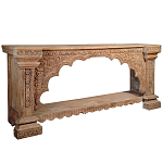 Большая Этническая Консоль с резным орнаментом  варинант исполнения - 1 | Loft Concept в Омске