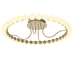 Люстра кольцевая потолочная с круглыми плафонами белого цвета PEARLS Suspension 60 варинант исполнения - 2 | Loft Concept в Омске