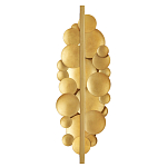 Бра светодиодное из многослойных золотых дисков Metal Disc Chandelier варинант исполнения - 2 | Loft Concept в Омске