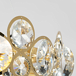 Люстра подвесная из золотых колец 57 см Golden Circles варинант исполнения - 7 | Loft Concept в Омске