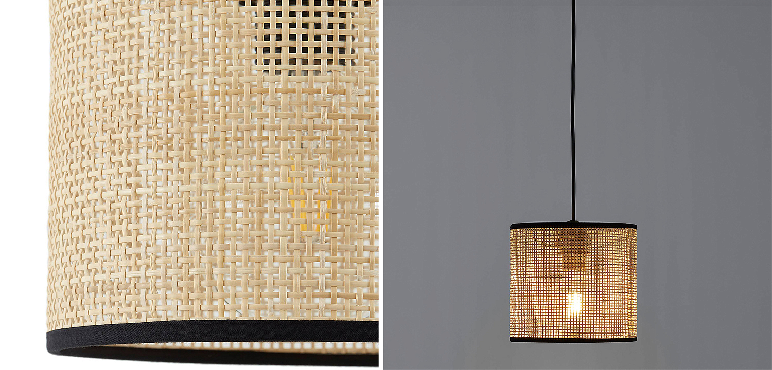 Подвесной светильник Ottar Wicker beige black Подвесной светильник Ottar Wicker beige black - Loft-Concept в Омске